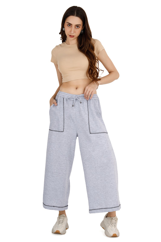 Women's Light Gray Tailored Trouser