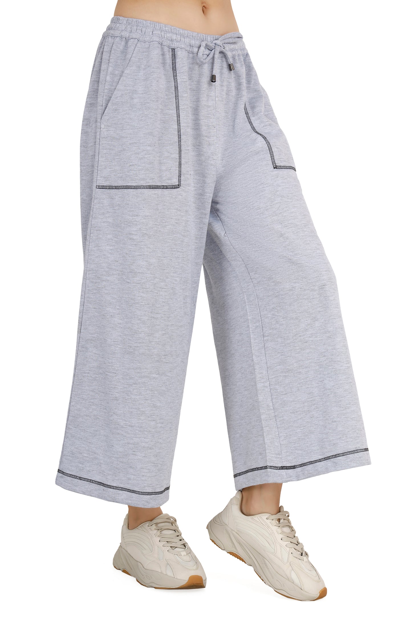 Women's Light Gray Tailored Trouser