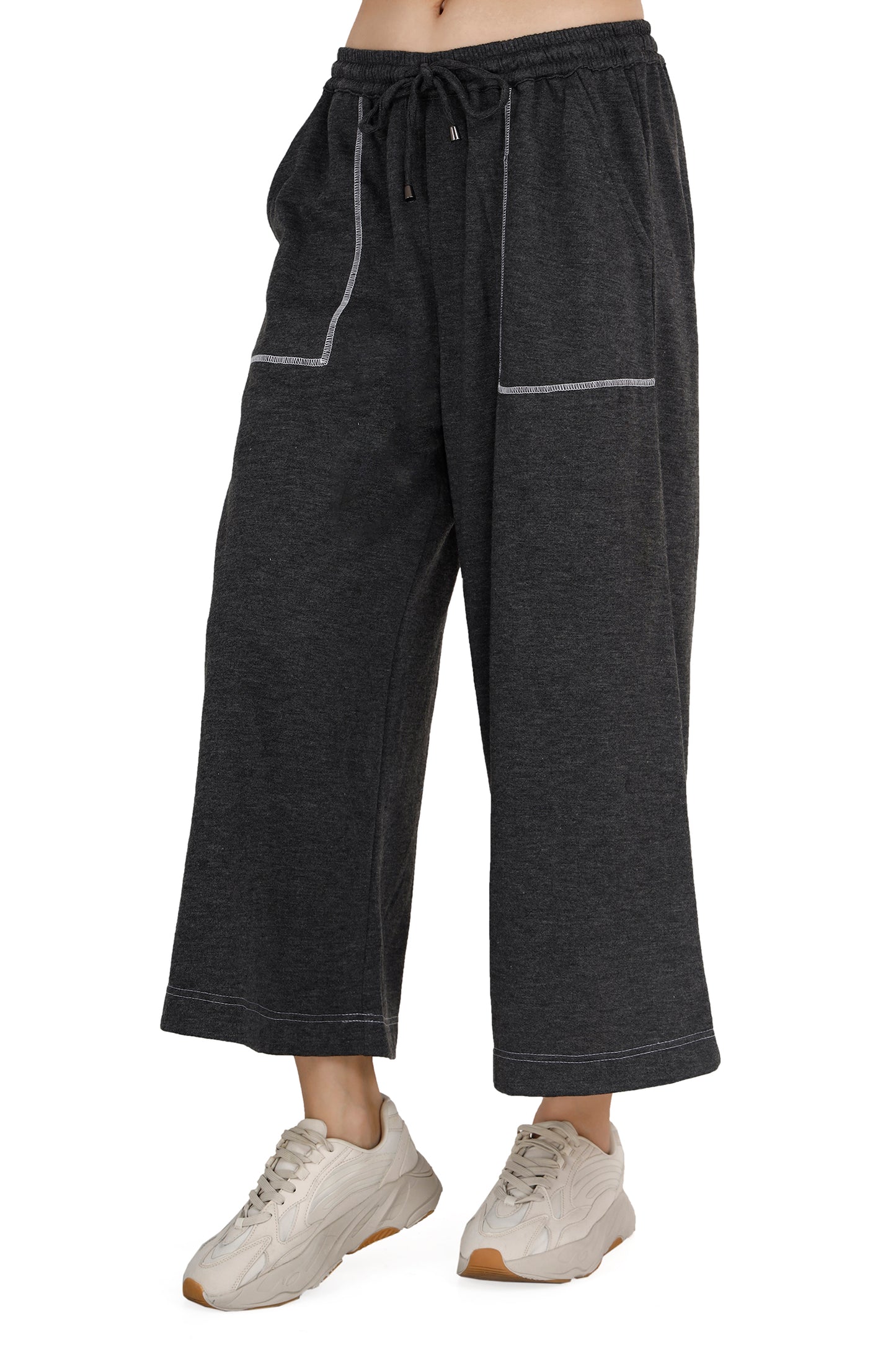 Dark Gray Women's Tailored Trousers