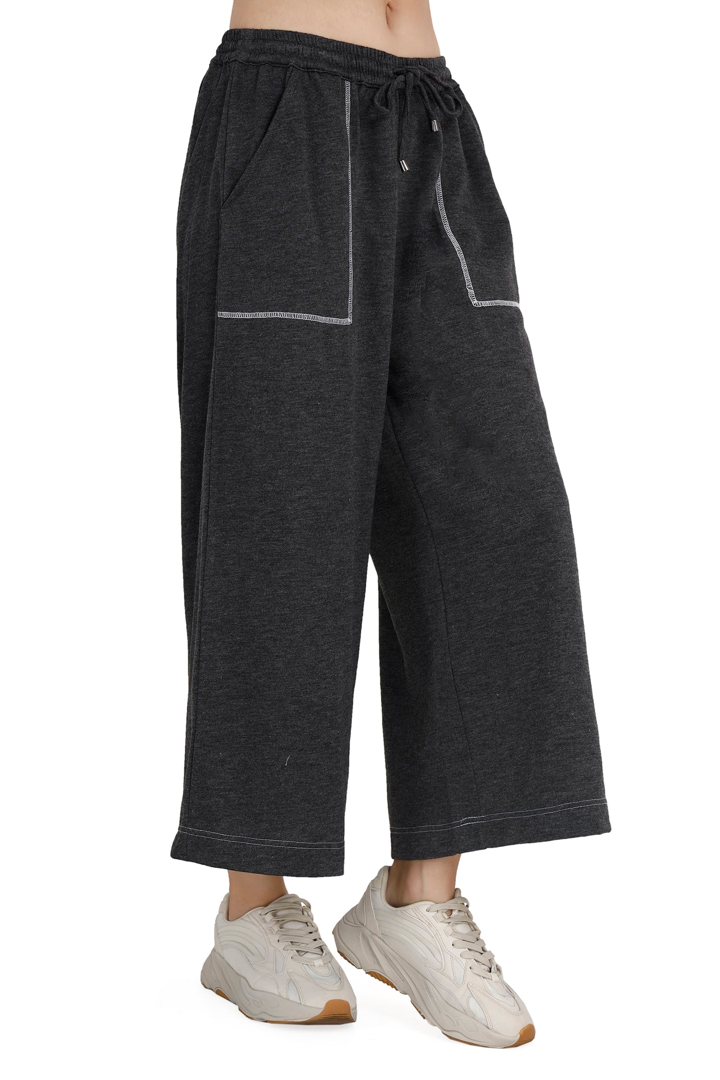 Dark Gray Women's Tailored Trousers