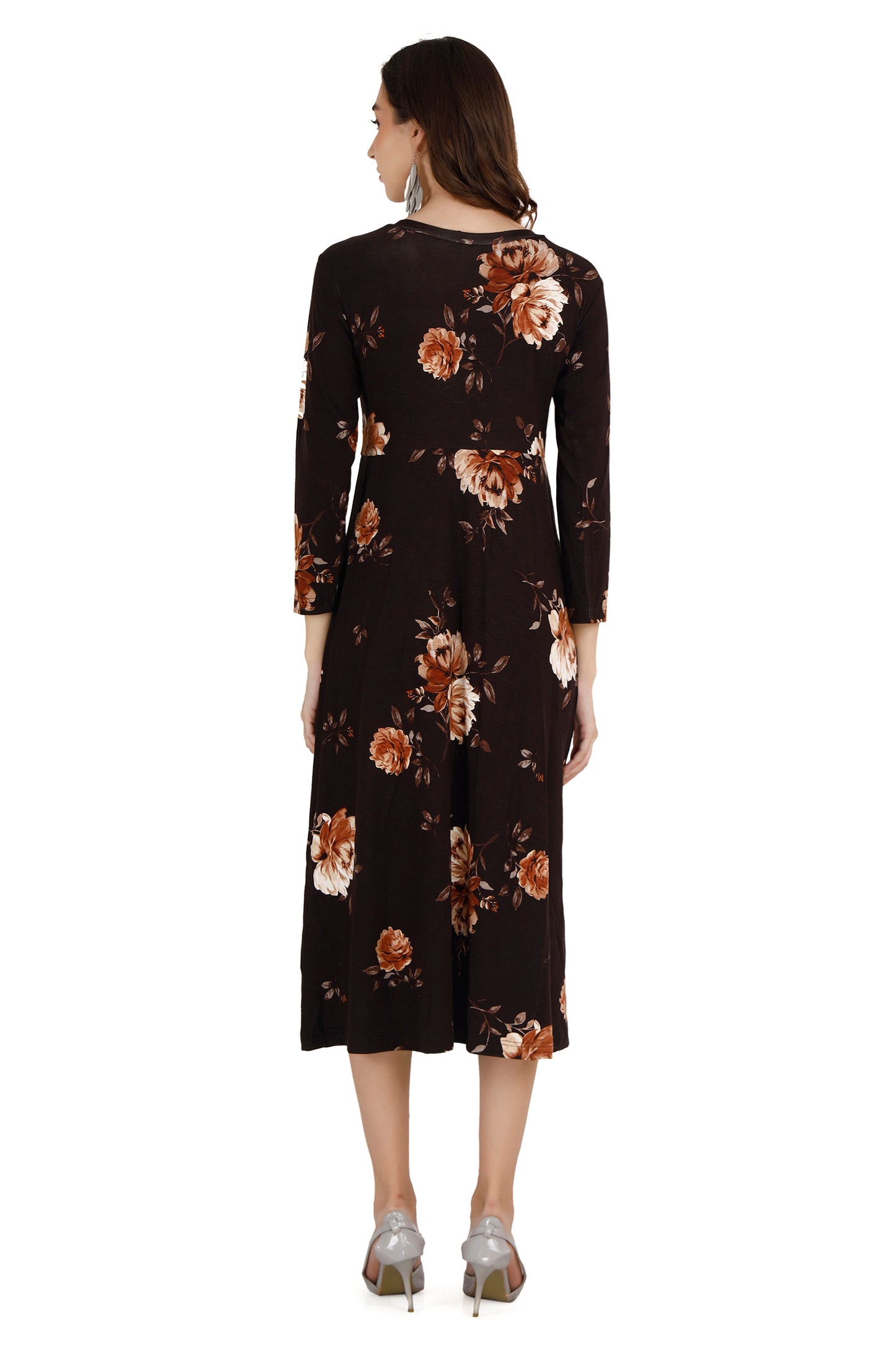 Women's Black Floral Dress