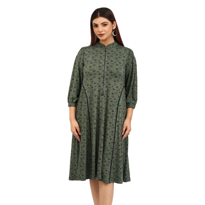 The Duo - Green Floral Dress