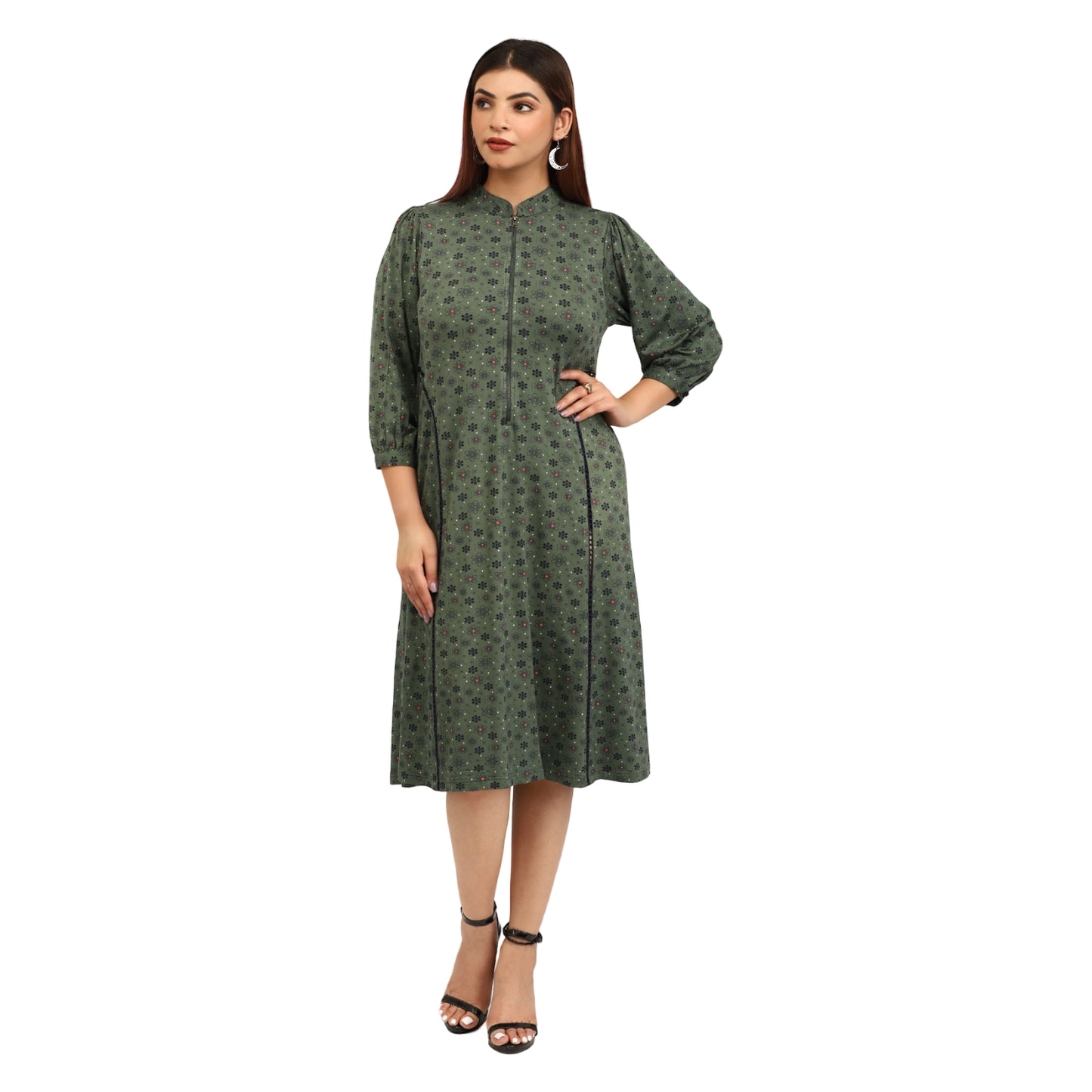 The Duo - Green Floral Dress